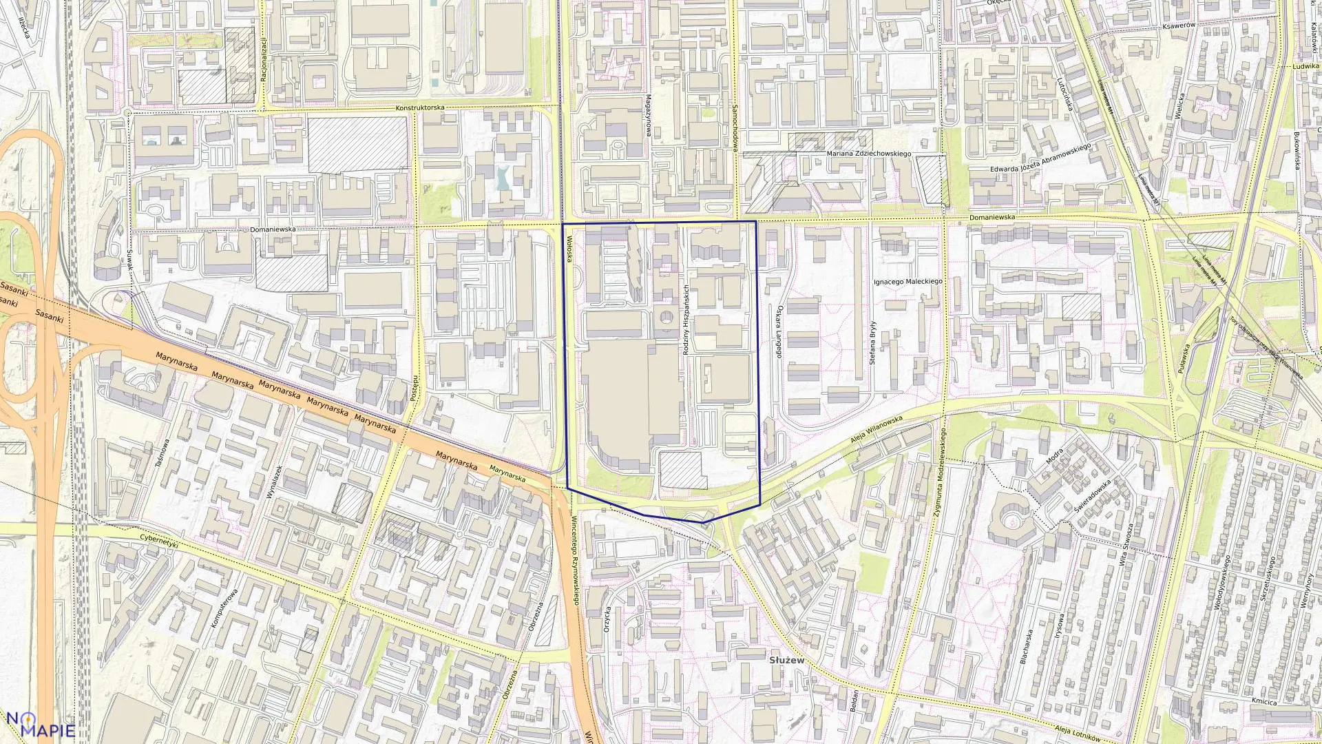 Mapa obrębu 0401 w mieście Warszawa