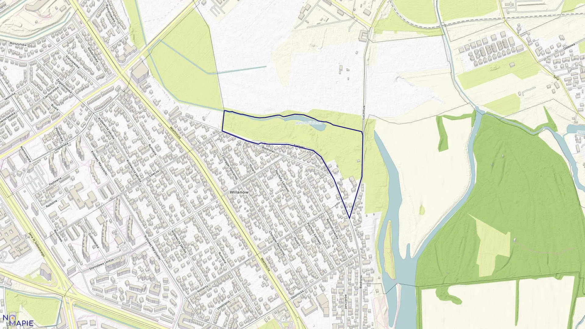 Mapa obrębu 1-05-41 w mieście Warszawa