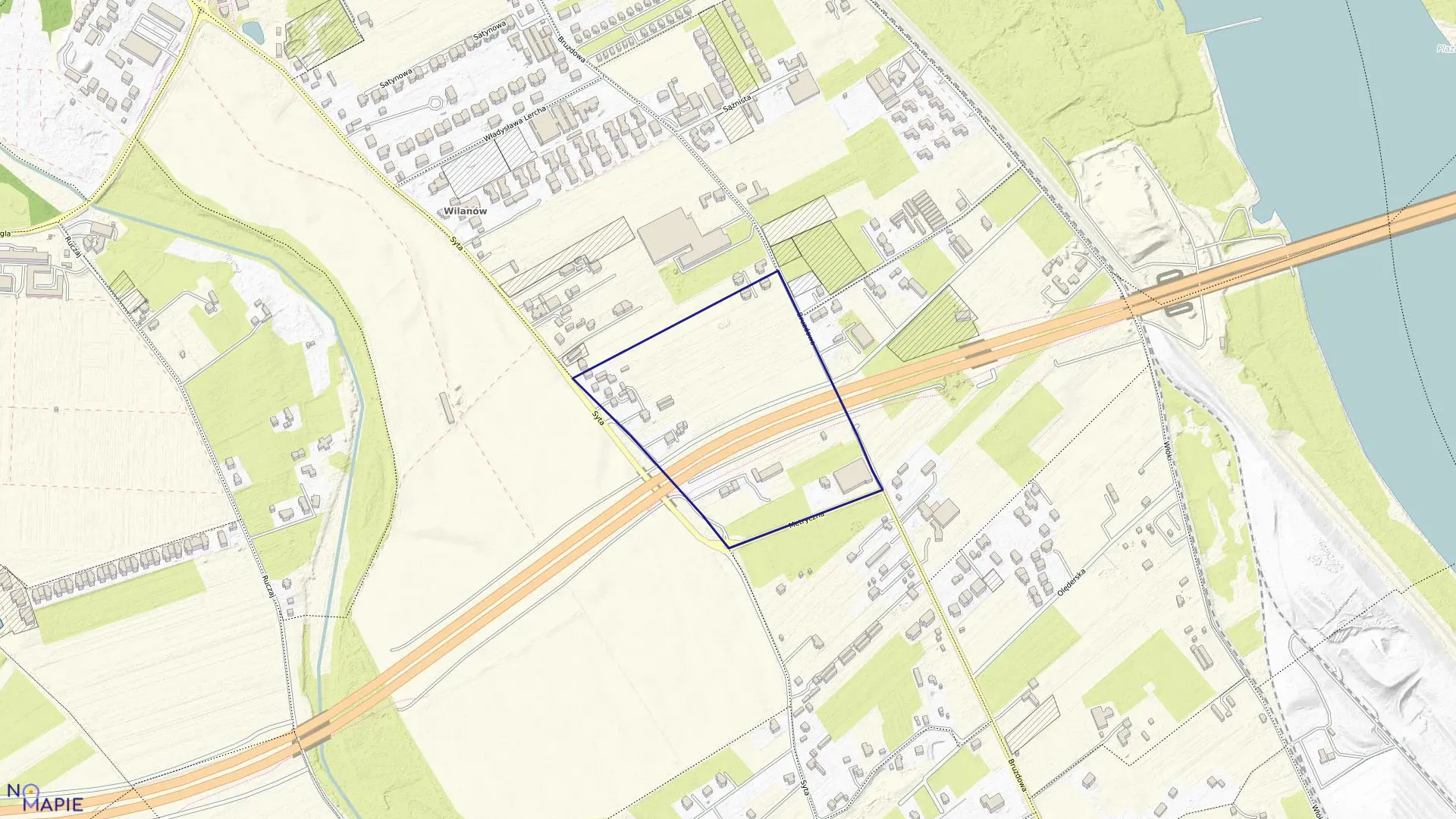 Mapa obrębu 1-06-32 w mieście Warszawa