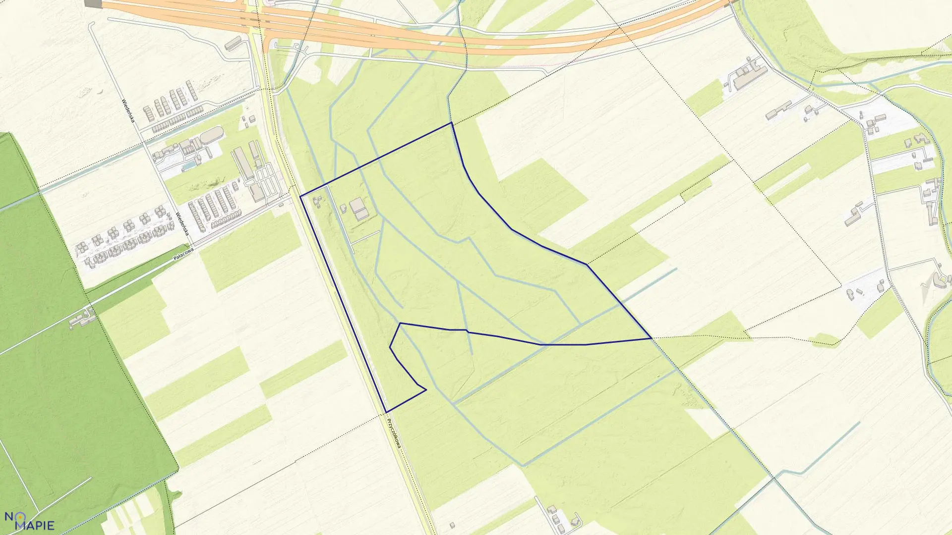 Mapa obrębu 1-06-41 w mieście Warszawa