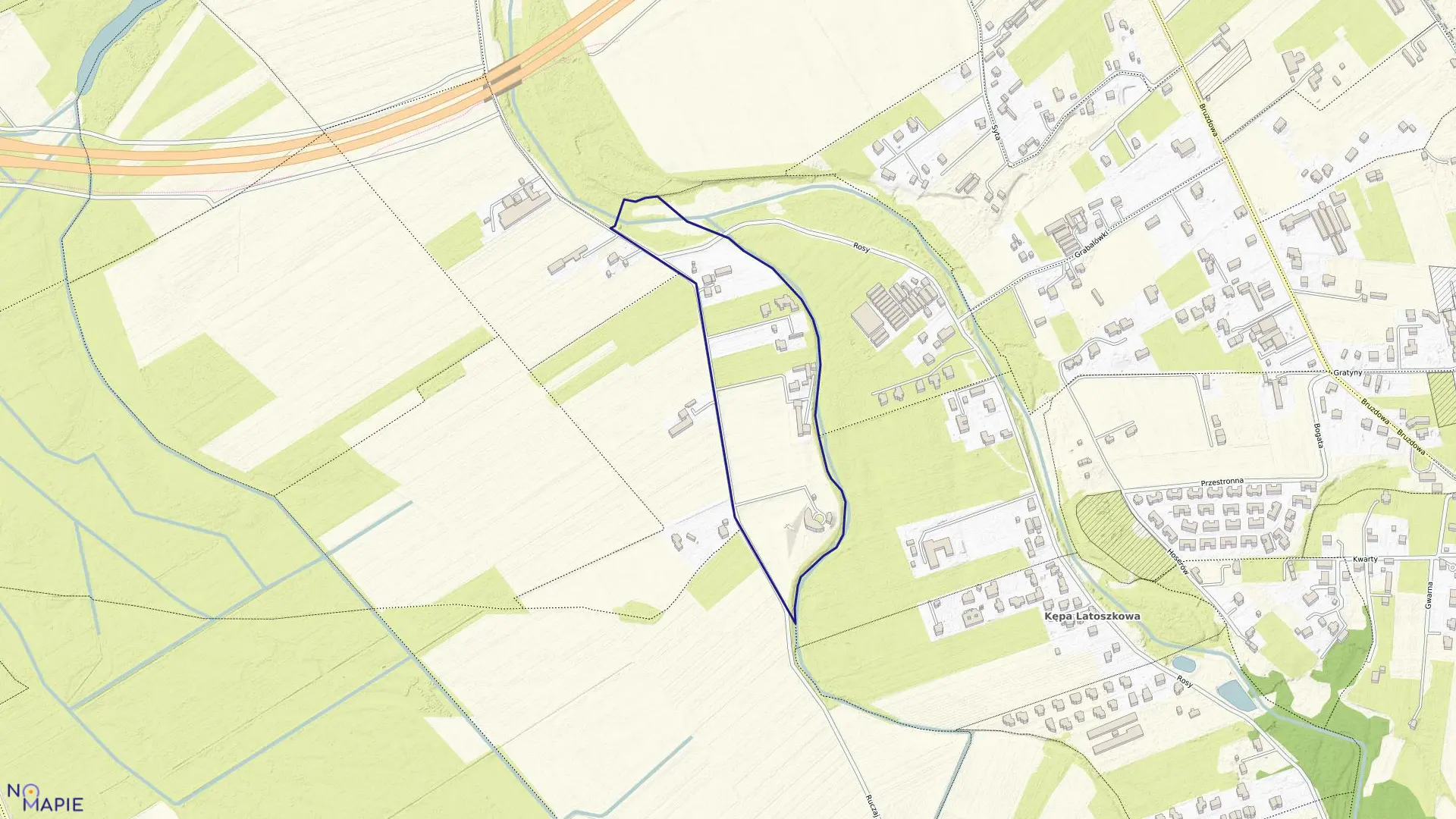 Mapa obrębu 1-06-46 w mieście Warszawa