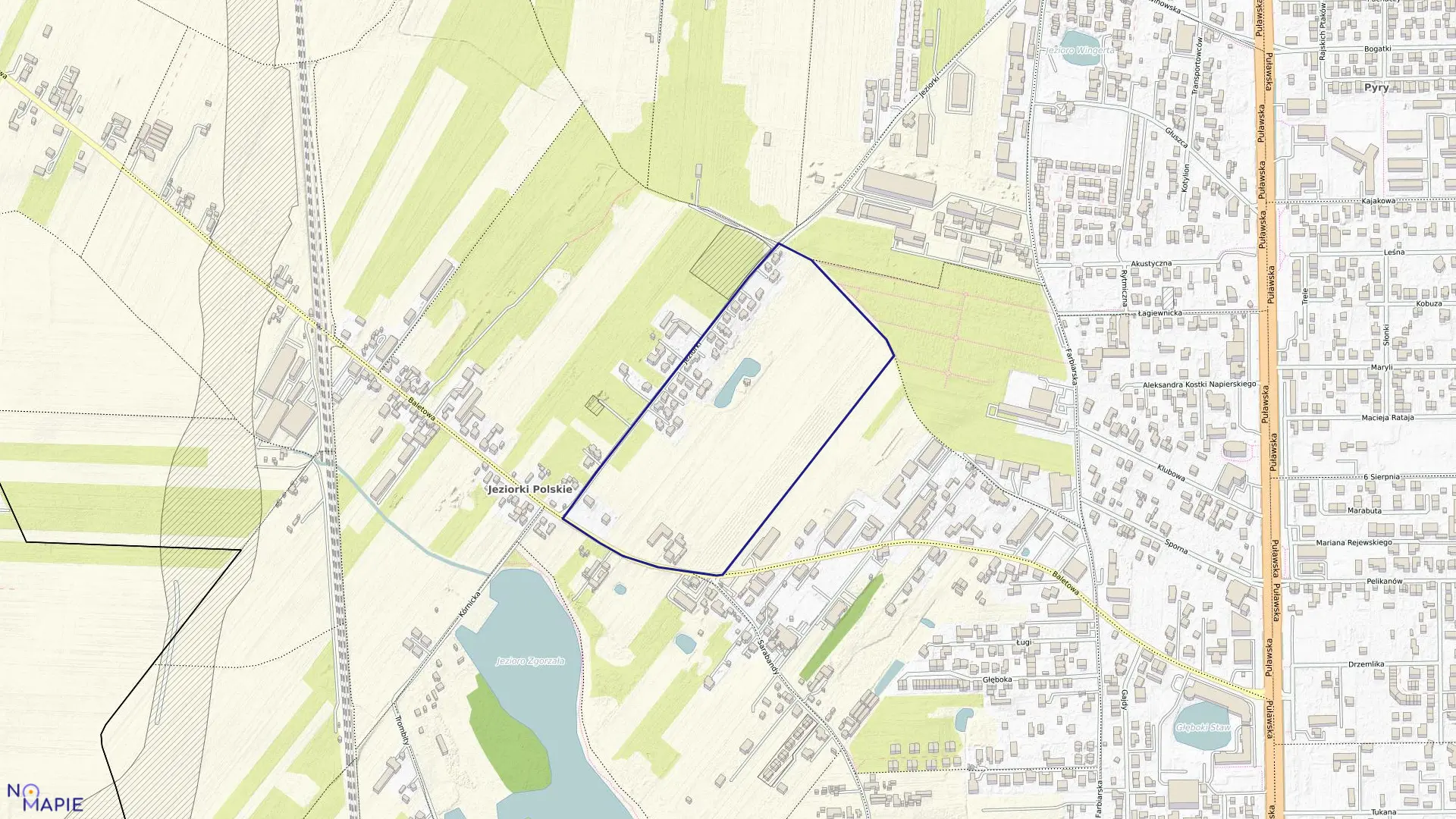 Mapa obrębu 1-09-39 w mieście Warszawa