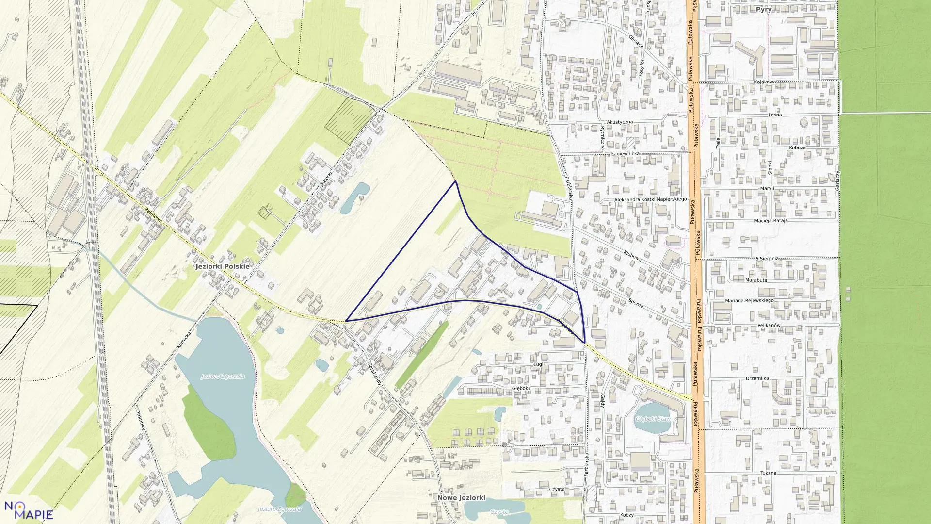 Mapa obrębu 1-09-41 w mieście Warszawa