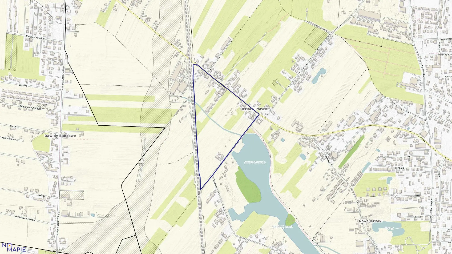 Mapa obrębu 1-09-49 w mieście Warszawa