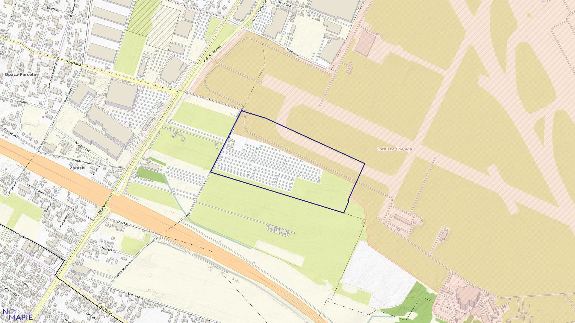 Mapa obrębu 2-06-09 w mieście Warszawa