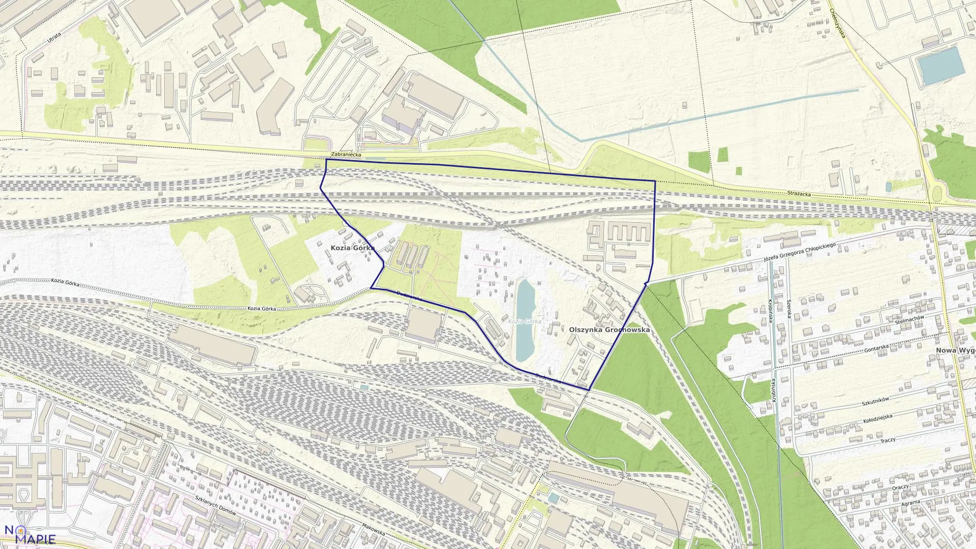 Mapa obrębu 3-03-03 w mieście Warszawa