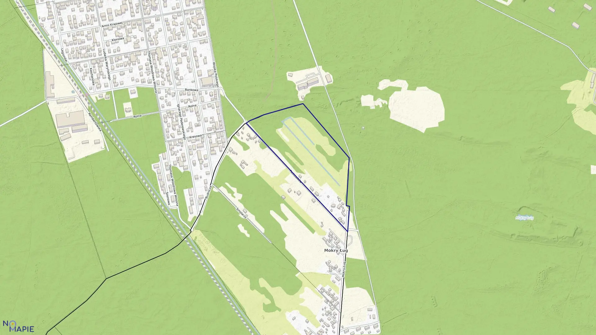 Mapa obrębu 3-09-01 w mieście Warszawa