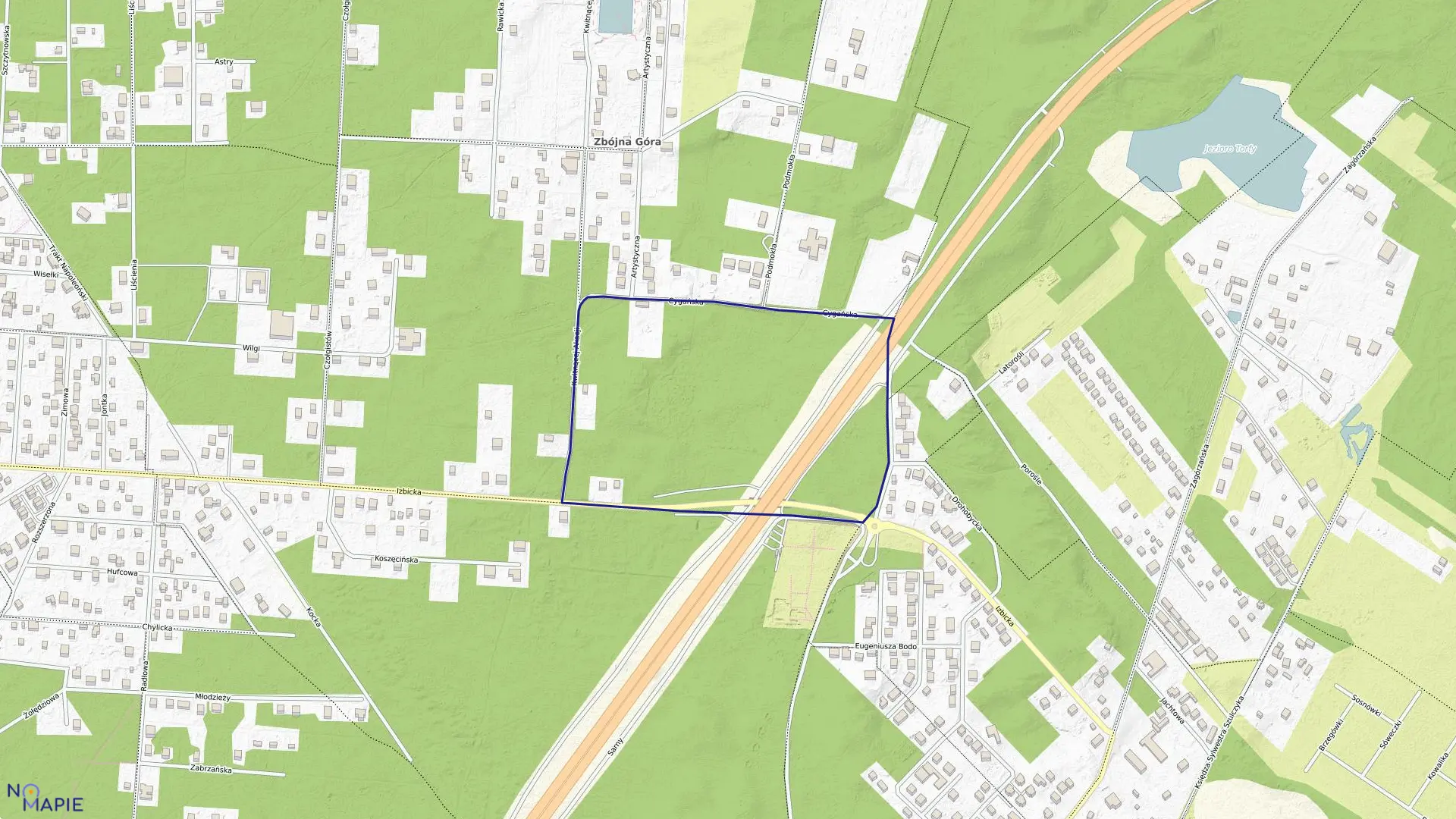 Mapa obrębu 3-12-29 w mieście Warszawa