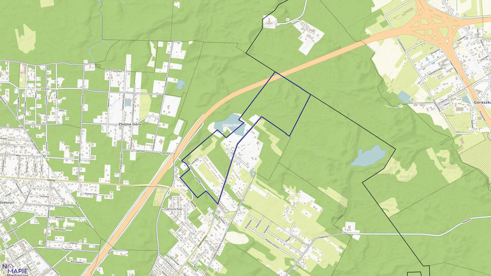 Mapa obrębu 3-15-02 w mieście Warszawa