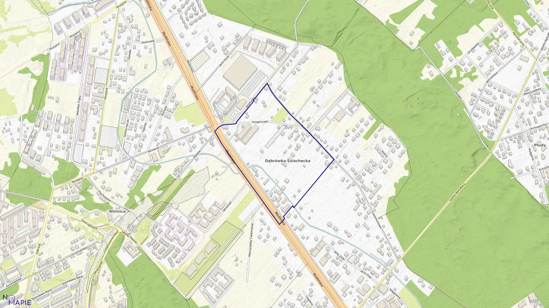 Mapa obrębu 4-02-31 w mieście Warszawa