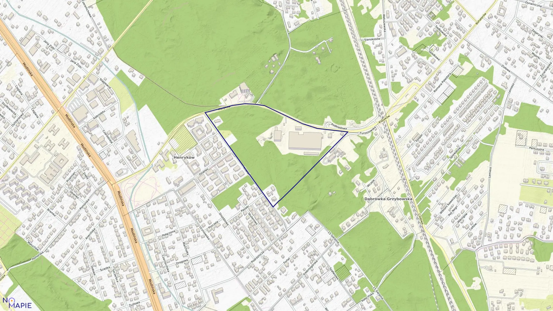 Mapa obrębu 4-04-06 w mieście Warszawa