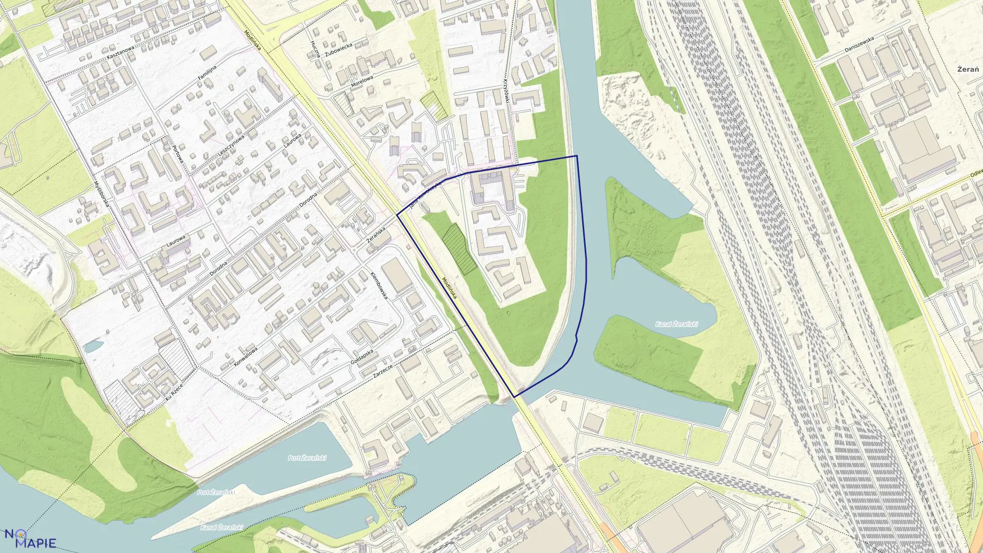 Mapa obrębu 4-06-10 w mieście Warszawa