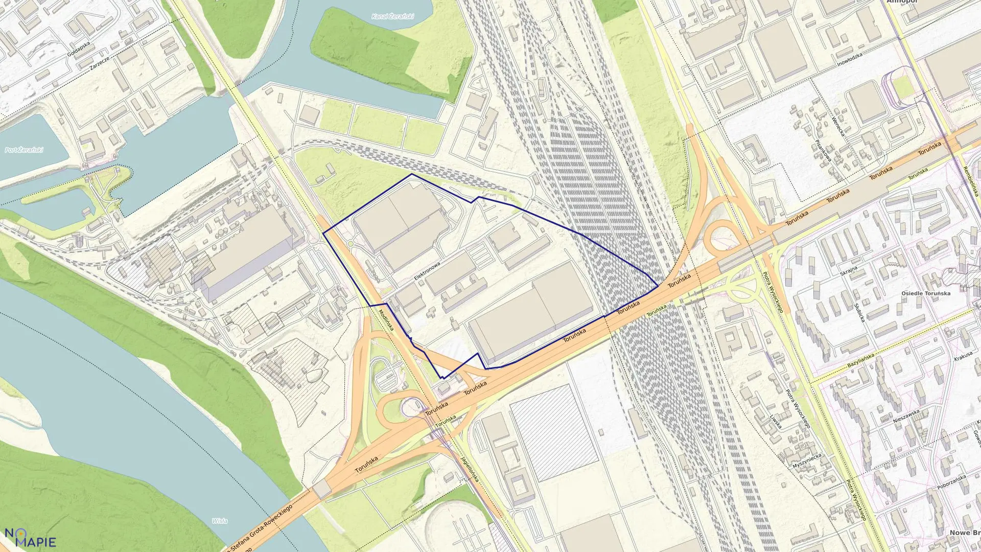 Mapa obrębu 4-06-15 w mieście Warszawa