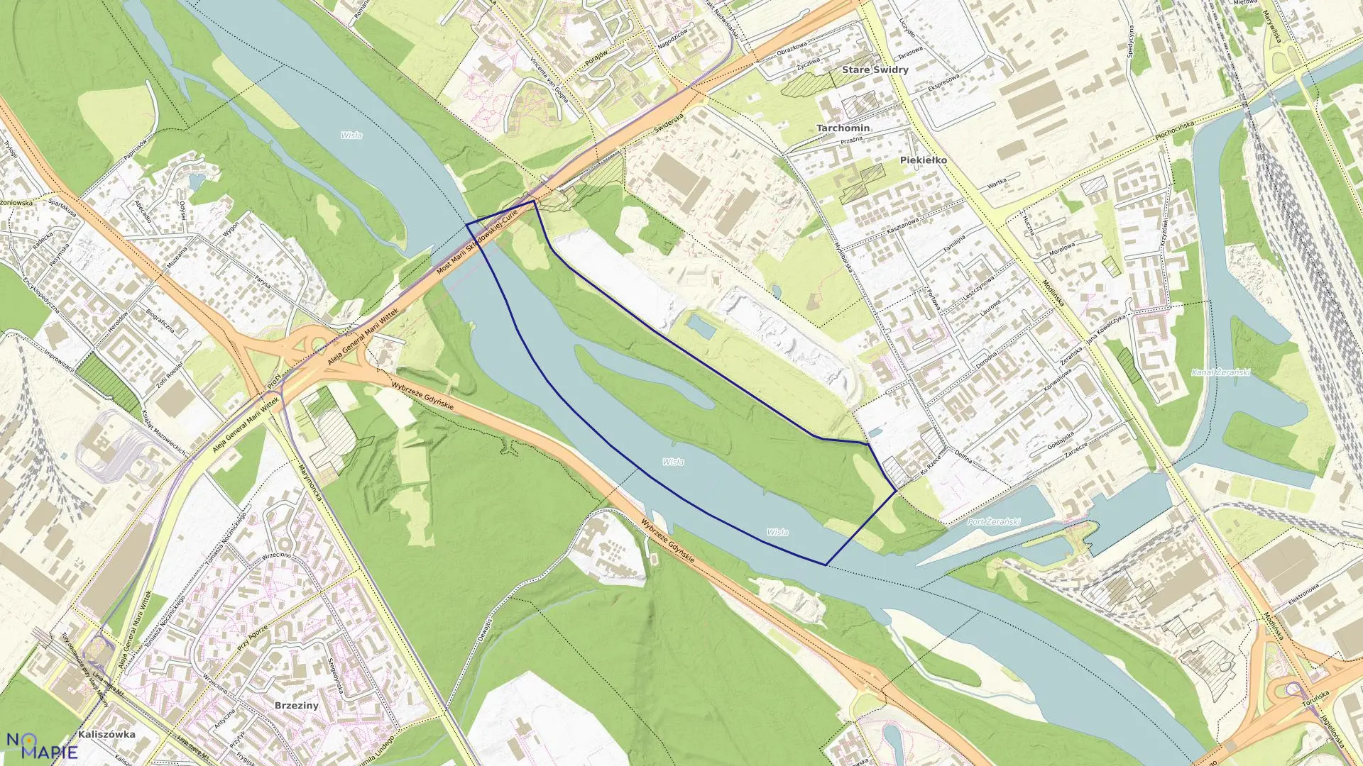 Mapa obrębu 4-06-28 w mieście Warszawa