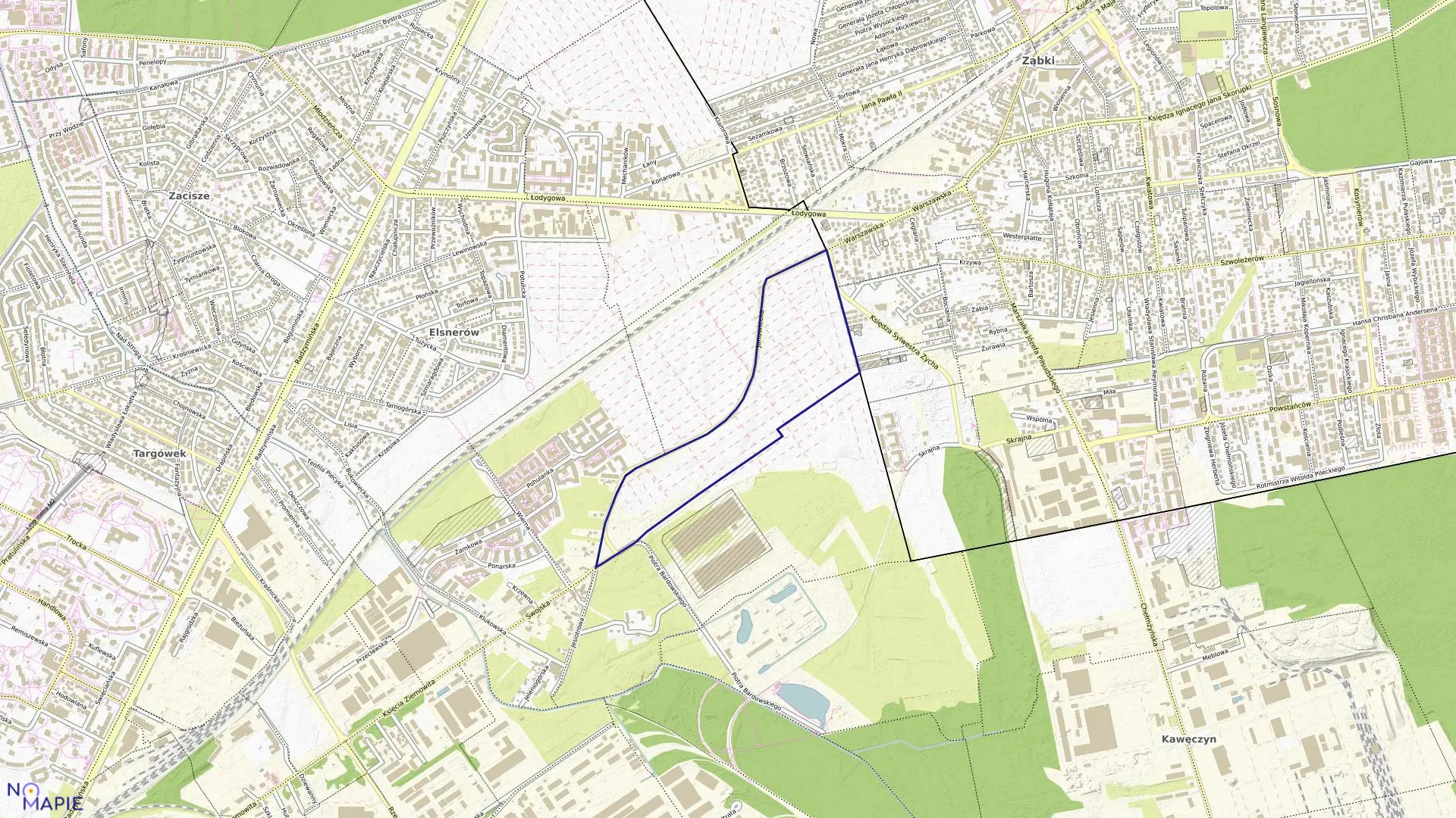 Mapa obrębu 4-11-03 w mieście Warszawa