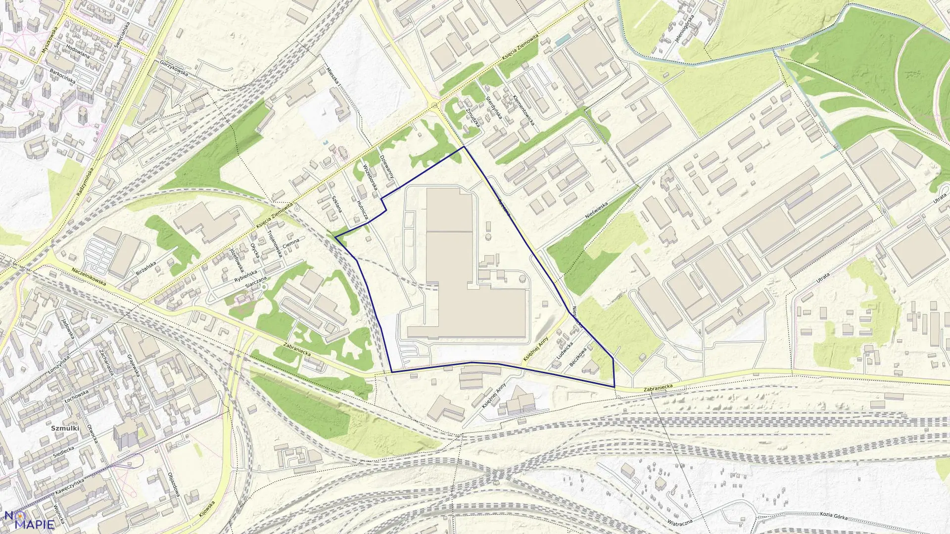 Mapa obrębu 4-11-20 w mieście Warszawa