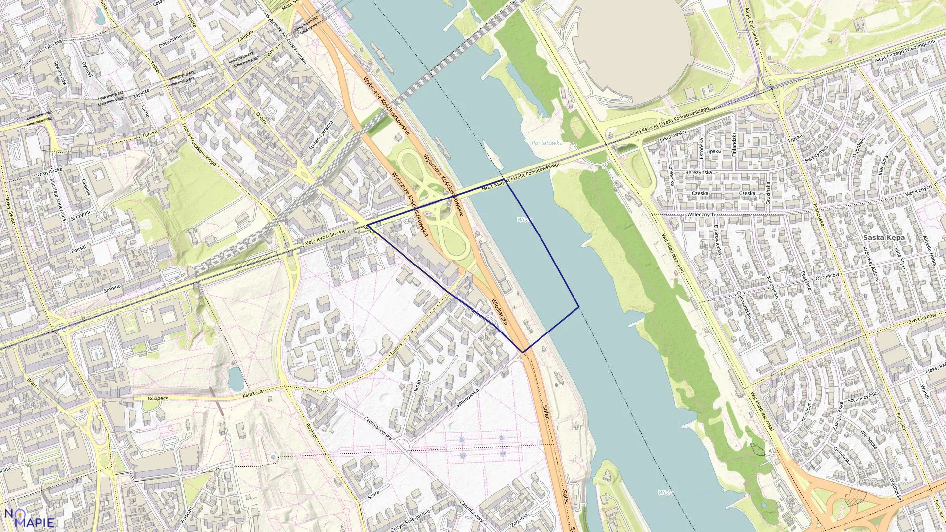 Mapa obrębu 5-06-03 w mieście Warszawa