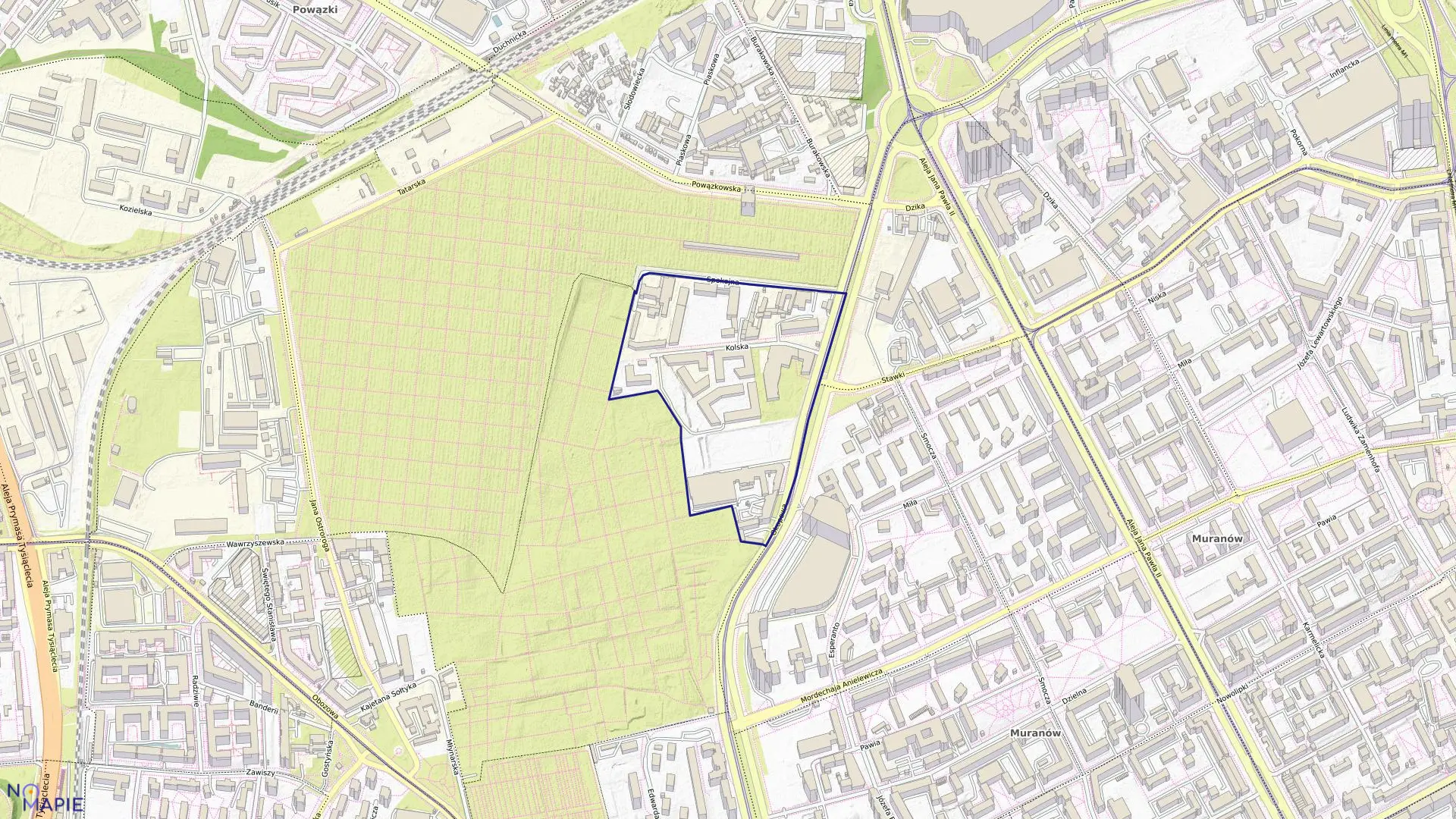 Mapa obrębu 6-03-06 w mieście Warszawa