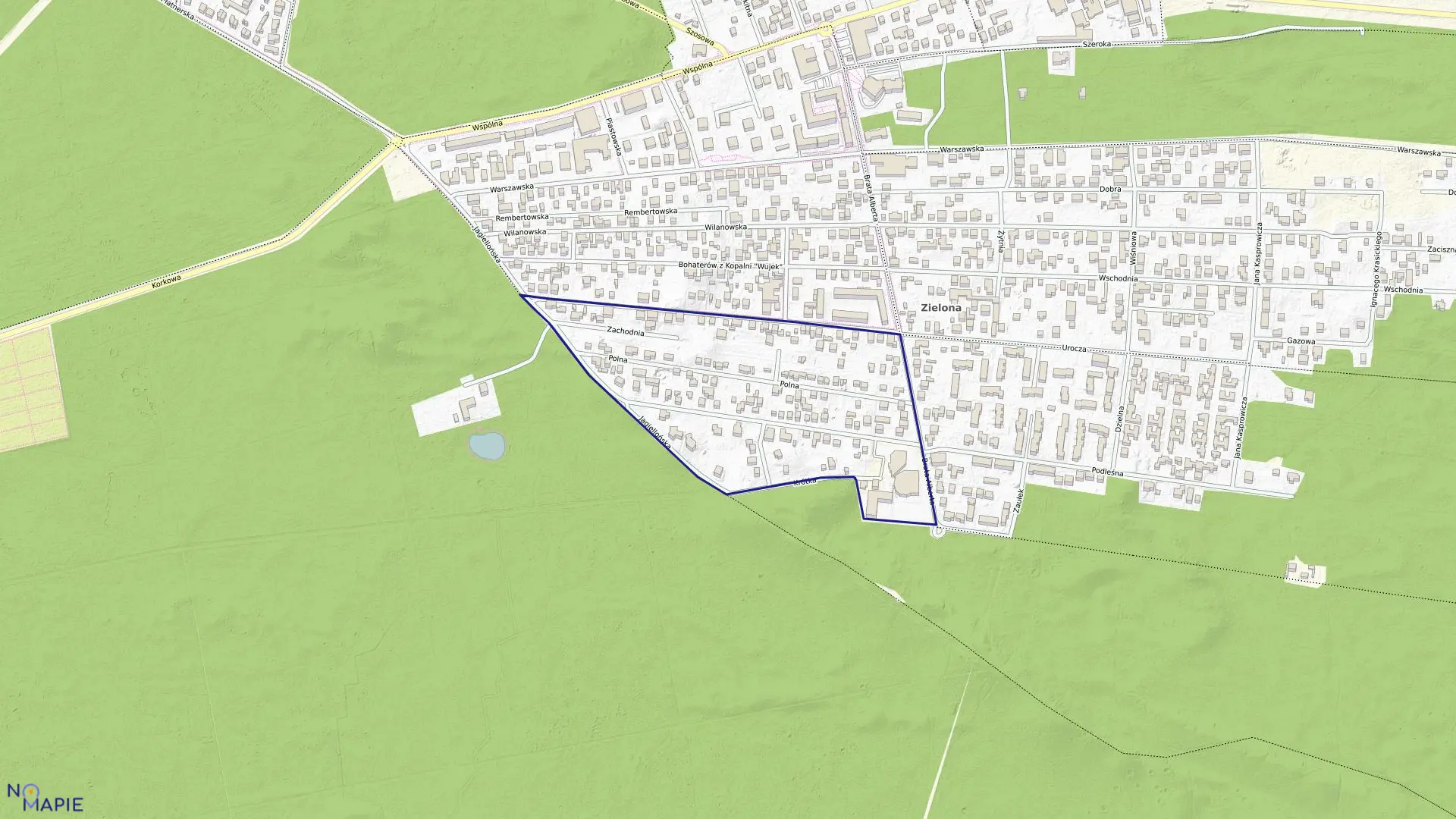 Mapa obrębu 8-05-04 w mieście Warszawa